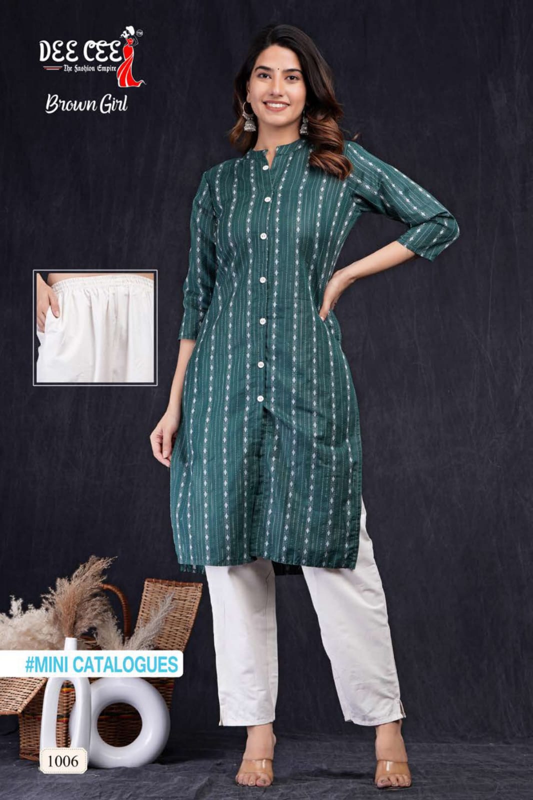 Deecee Brown Regular Kurti With Bottom Catalog